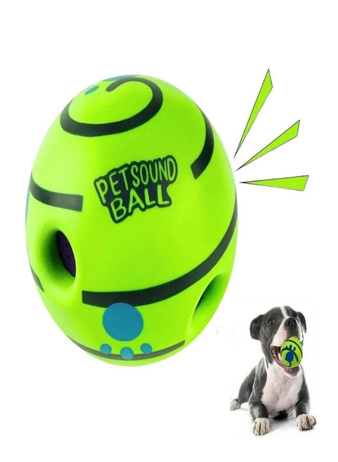 PET FUN كرة الكلاب التفاعلية الصريرية من بيت فن | لعبة ممتعة وصوتية للأطفال والكلاب | كرة مضغ متينة وغير سامة مصنوعة من مادة PVC للتدريب - Image 1